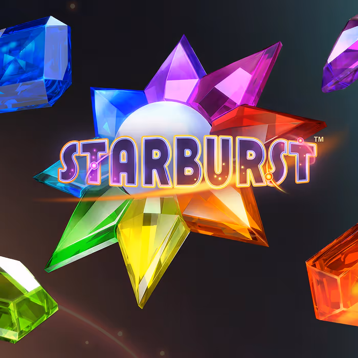 Starburst - iconic NetEnt slot with expanding wilds and cosmic theme